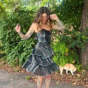 One of a Kind Vintage 80s Disco Dress